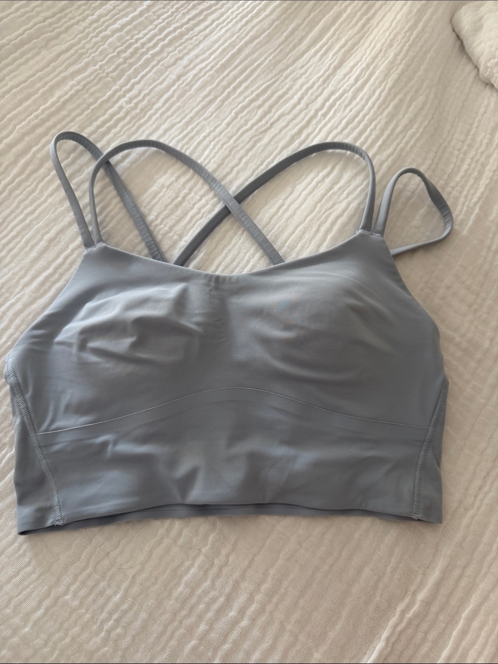 lululemon athletica Slate Blue Strappy Sports Bralette